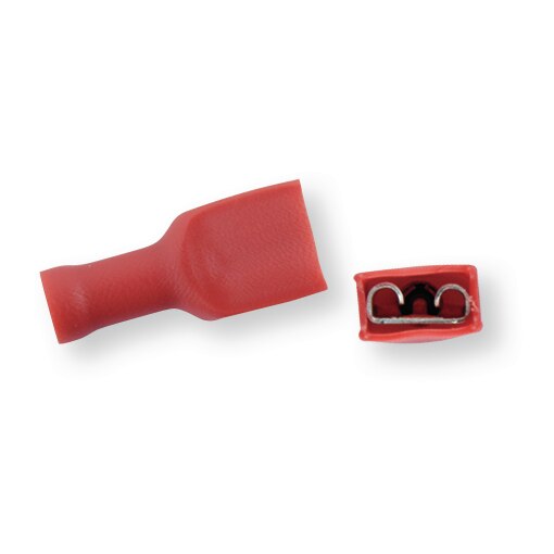 Isolierter Verbinder 3114 rot, 6,3x0,8, 0,5-1,5 mm²